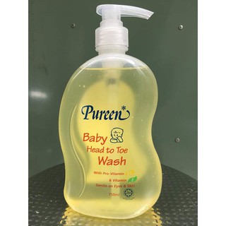 Sữa tắm gội toàn thân cho bé Pureen Vitamin B5 và E 750ml