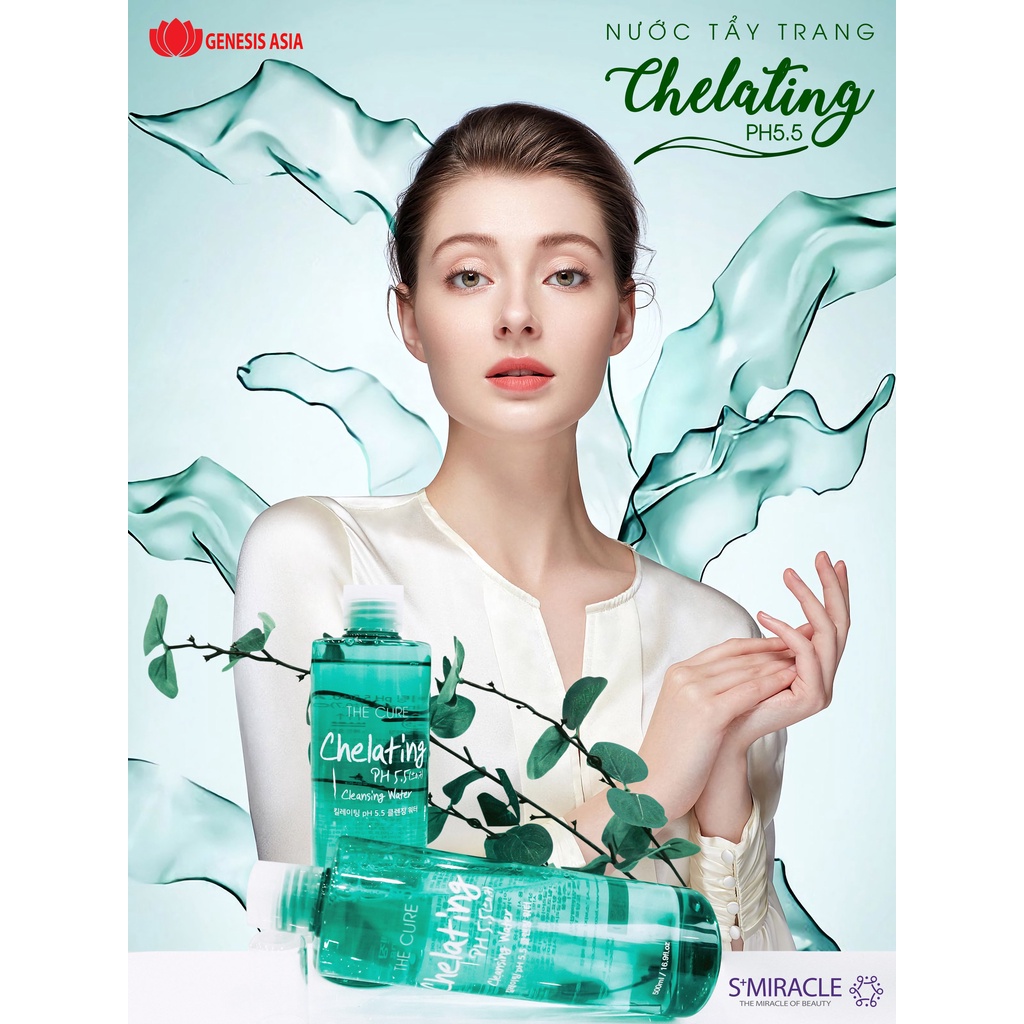 Nước tẩy trang The Cure Chelating Smiracle 500ml chính hãng Hàn Quốc | BigBuy360 - bigbuy360.vn