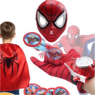 Set 3 Mặt nạ phát sáng , Áo choàng, Găng tay bắn súng Siêu anh hùng ( ảnh&clip thật )