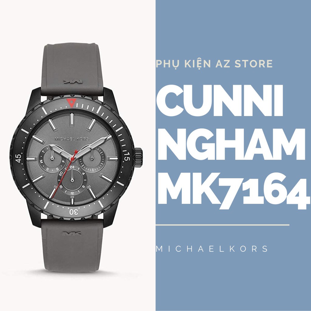 ĐỒNG HỒ NAM MICHAEL KORS CUNNINGHAM MK7160 MK7163 MK7164 MK7165 DÂY CAO SU