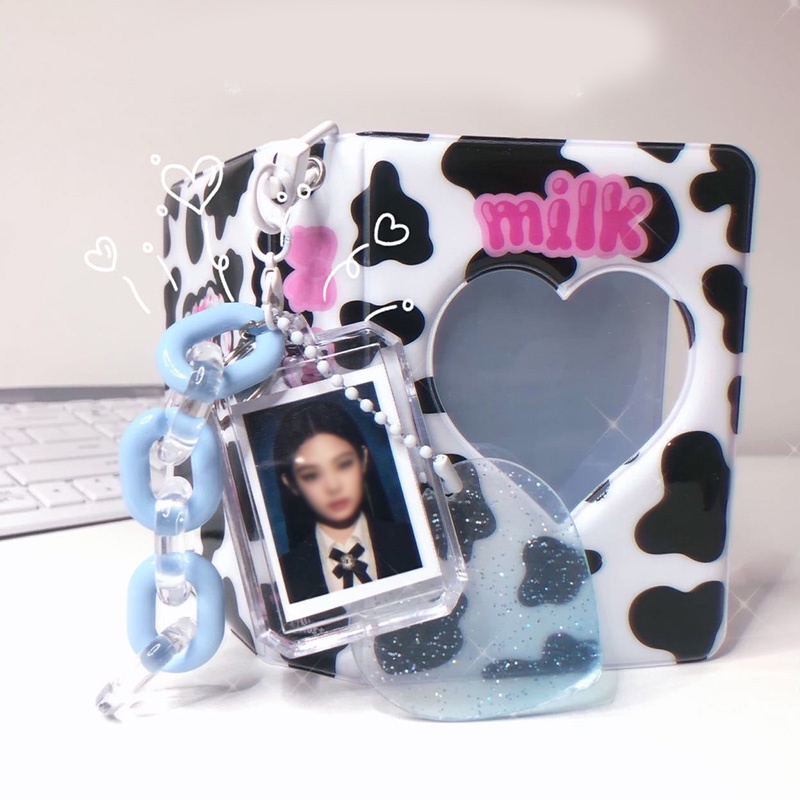 Khung Ảnh Bằng Acrylic Trong Suốt Nhiều Màu Kích Thước 1 inch Có Móc Treo Chìa Khóa Tiện Dụng Giá Đỡ