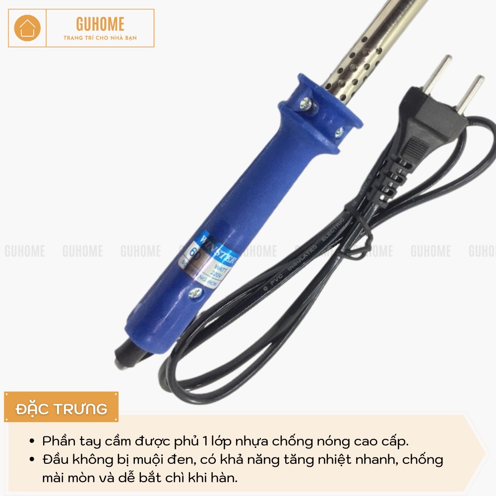 Mỏ hàn kèm cuộn thiếc và nhựa thông 60w