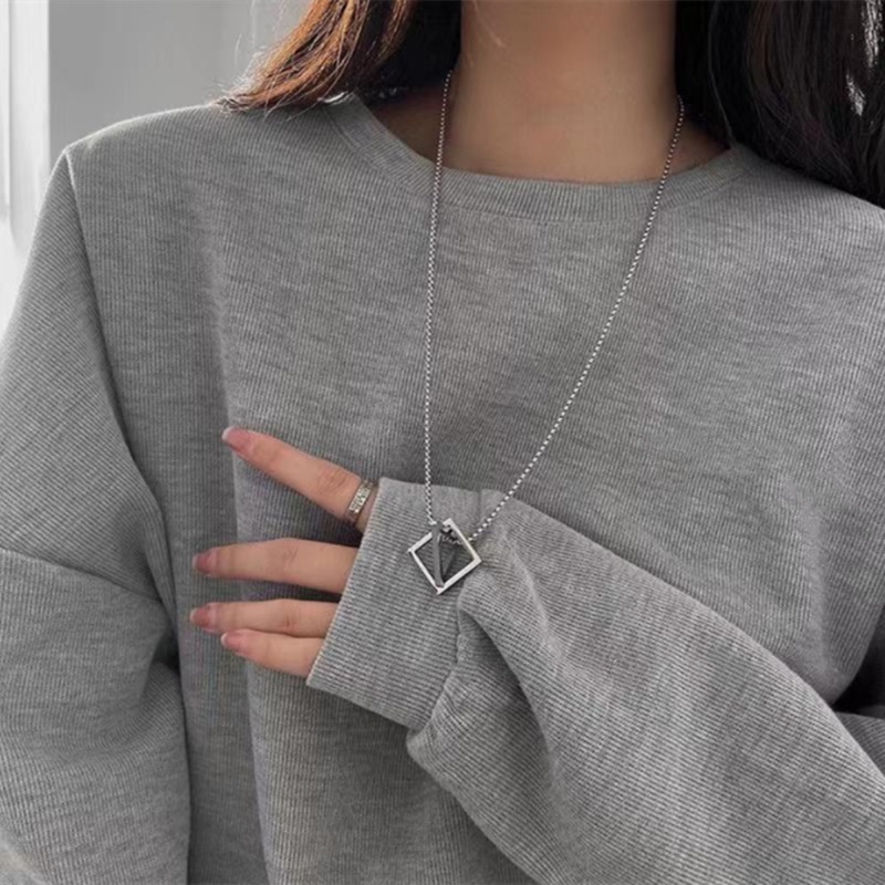 Vòng cổ Hợp Kim Kiểu Dáng Hình Học Thời Trang Cho Nữ
