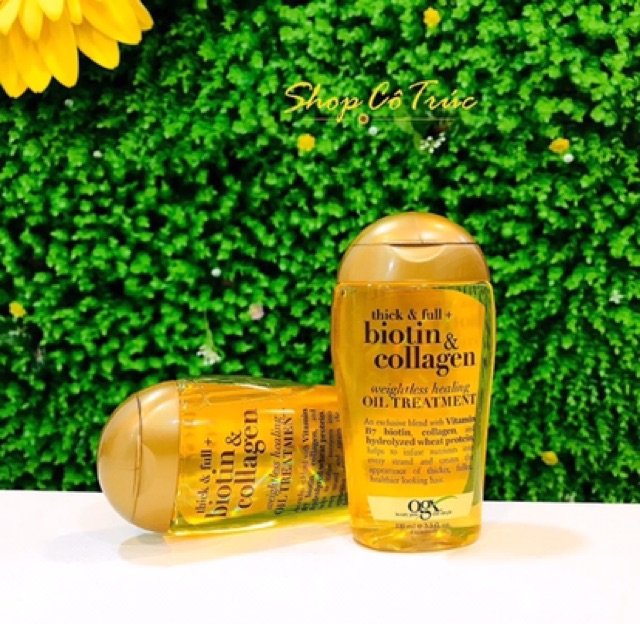 ★ Tinh dầu dưỡng tóc OGX Biotin & Collagen Oil Treatment / Chai 100ml