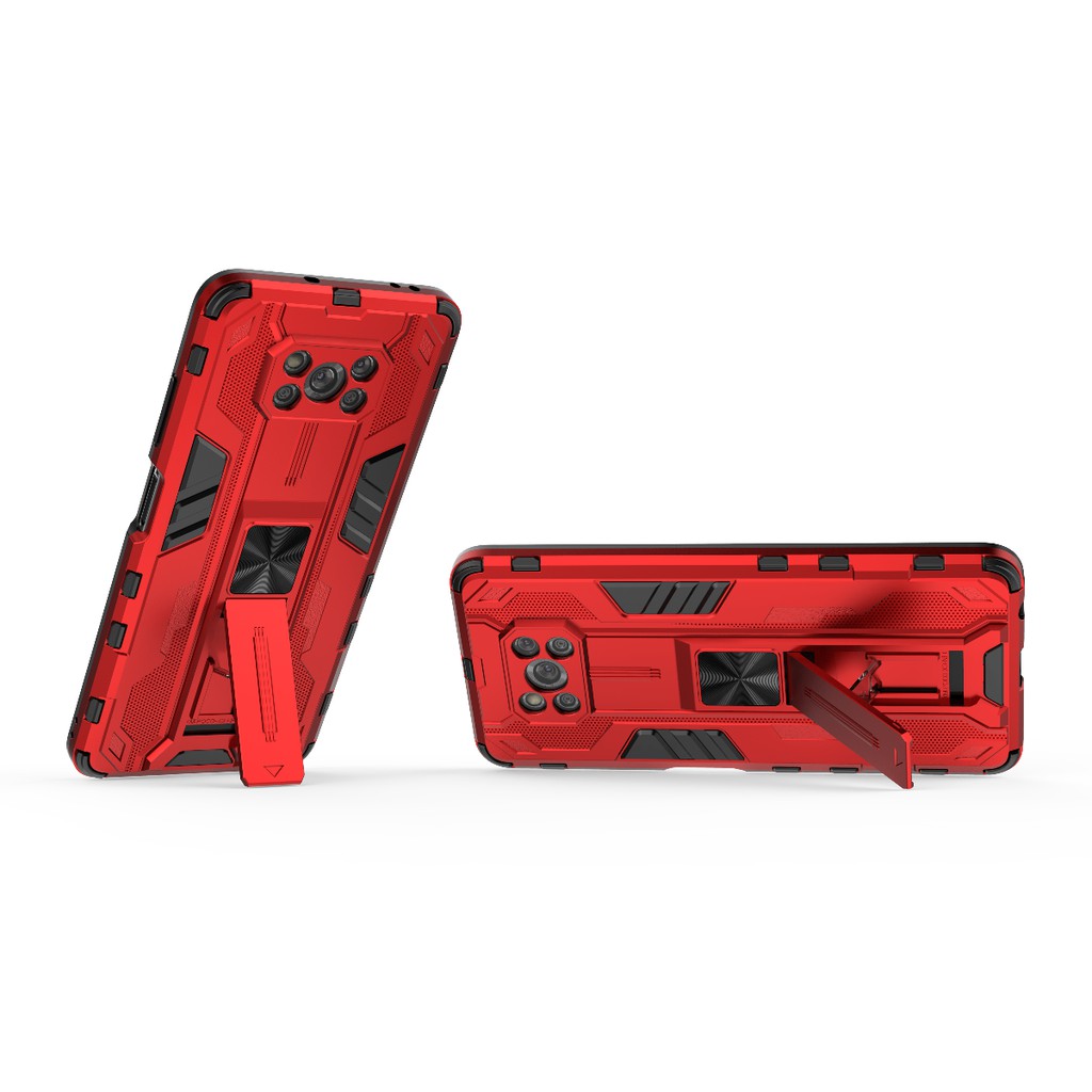 Ốp lưng Poco X3 / Poco X3 Pro Iron Man Ver 3 chống sốc giá đỡ thời trang cao cấp