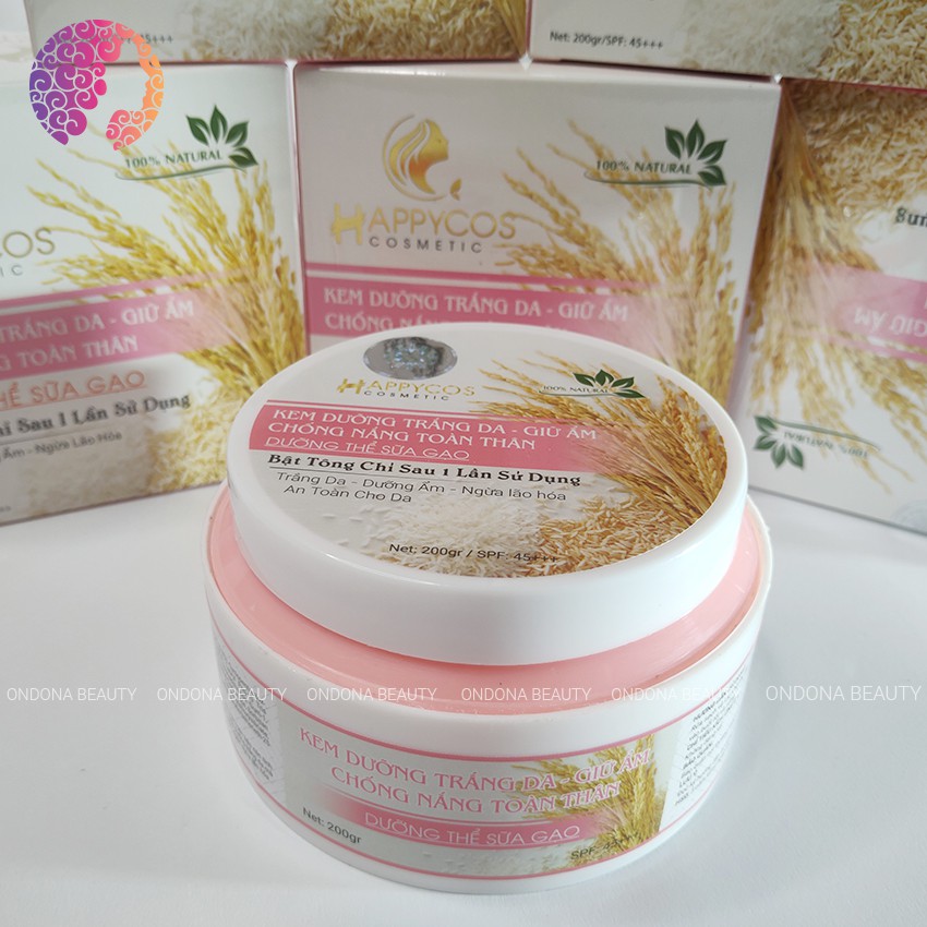 [SỮA GẠO] KEM DƯỠNG TRẮNG DA TINH CHẤT GẠO SỮA Happycos - Ondona Beauty | BigBuy360 - bigbuy360.vn