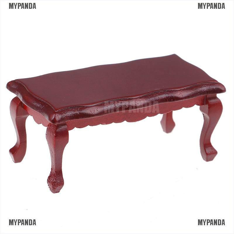 Mô hình bàn trà mini xinh xắn trang trí nội thất nhà búp bê 1/12