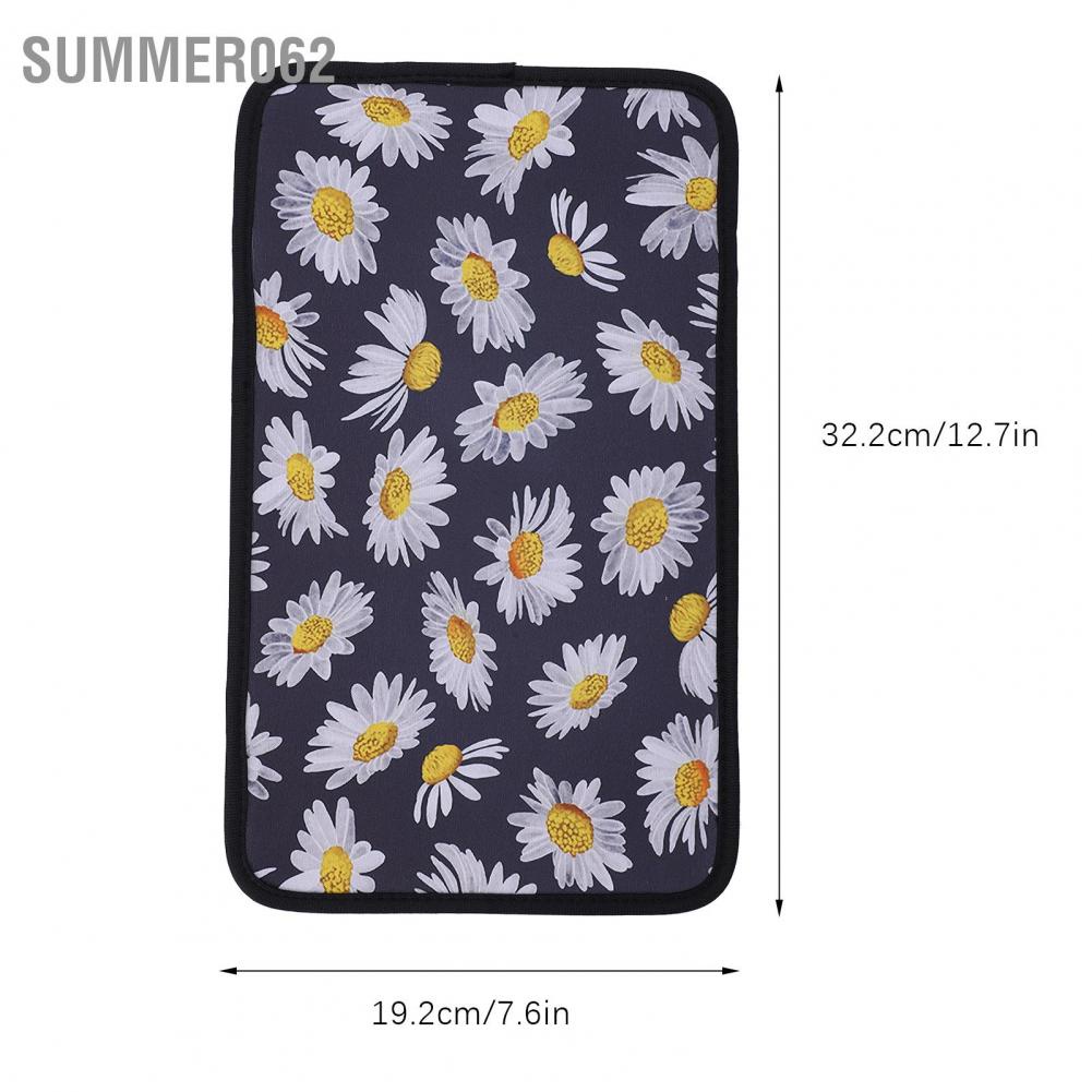 Summer062 2Pcs Outdoor Driving Car Central Armrest Box Cushion Cover Hand Guard Universal Mat