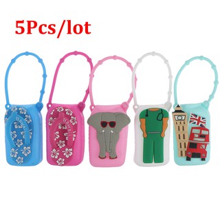Set 5 bình đựng xà phòng silicone 50ml