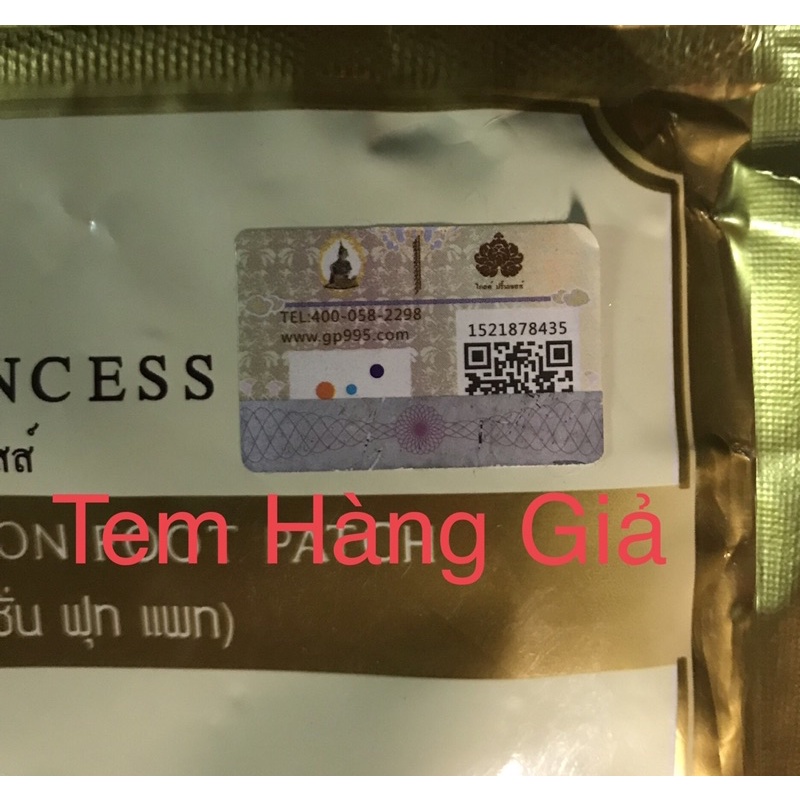 Miếng dán thải độc chân Gold Princess Thái Lan (gói 10 miếng)