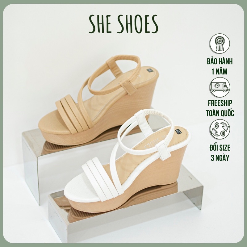 Giày sandal đế xuồng ♥️♥️ sandal quai ngang 9p siêu xinh. ĐỘC QUYỀN BỞI SHE SHOES - SDX09037