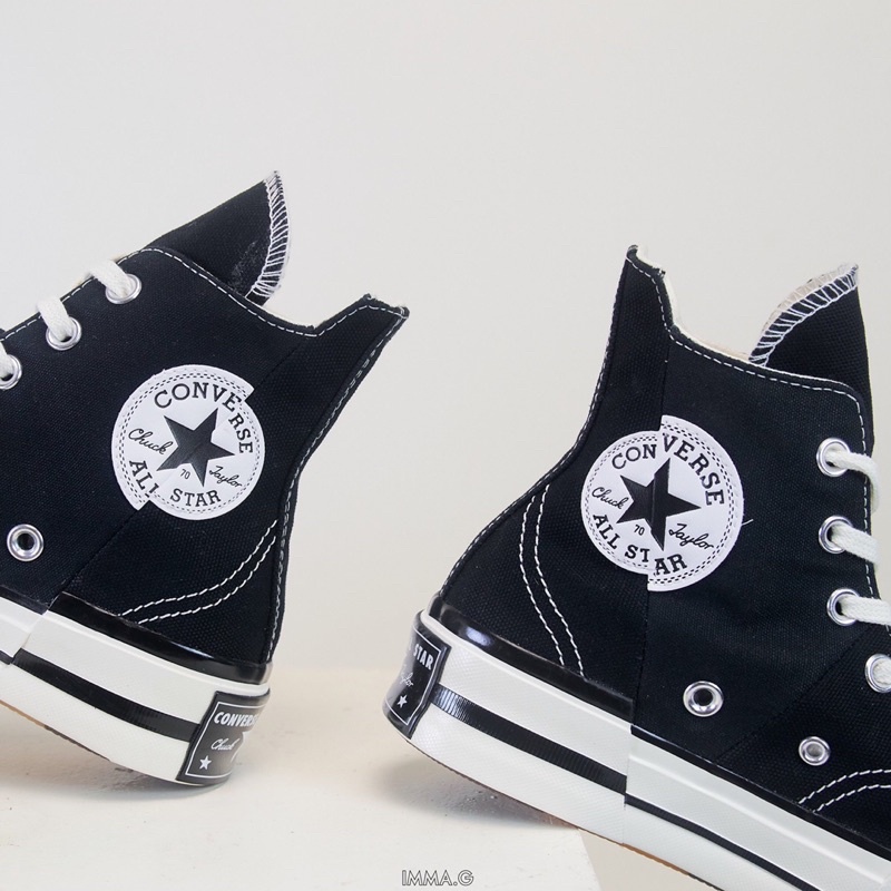 CHÍNH HÃNG | Giày Converse 1970s Plus Trắng, Đen Cổ Cao, Đế Độn 5cm  | IMMA.G