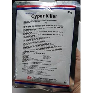 Cyper Killer - Thuốc trị các loại côn trùng gây hại trong chăn nuôi (Gói 30g)