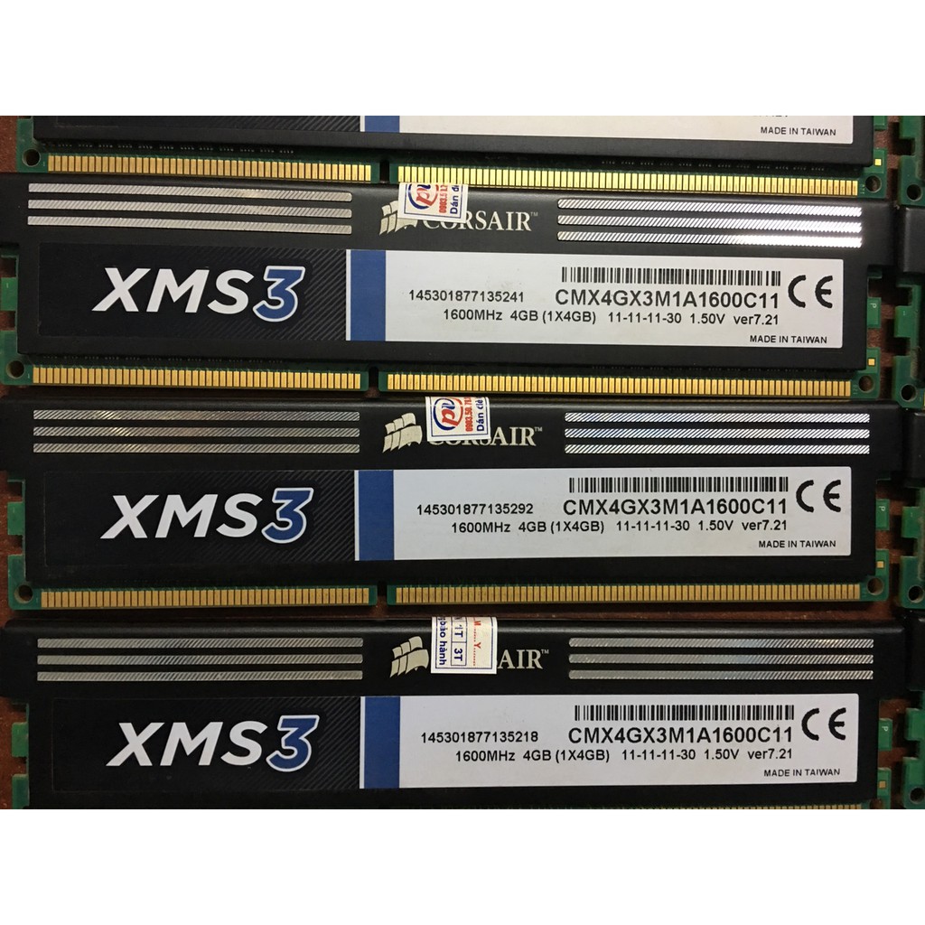 [FREESHIP 99K]_RAM CORSAIR TẢN NHIỆT 4G BUSS 1600