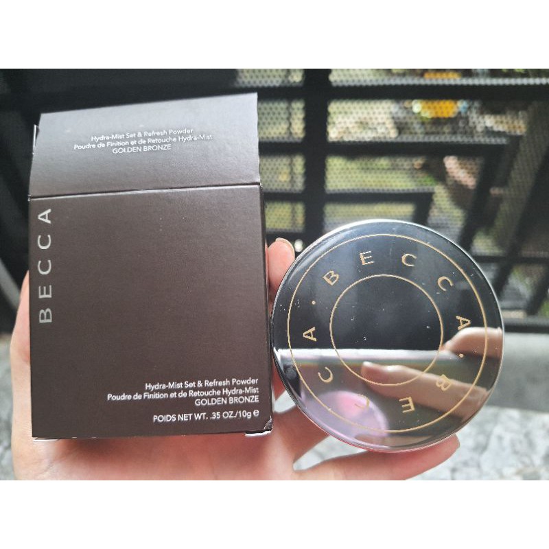 Phấn phủ cấp nước Becca hydra mist set &amp; Refresh Powder 39$