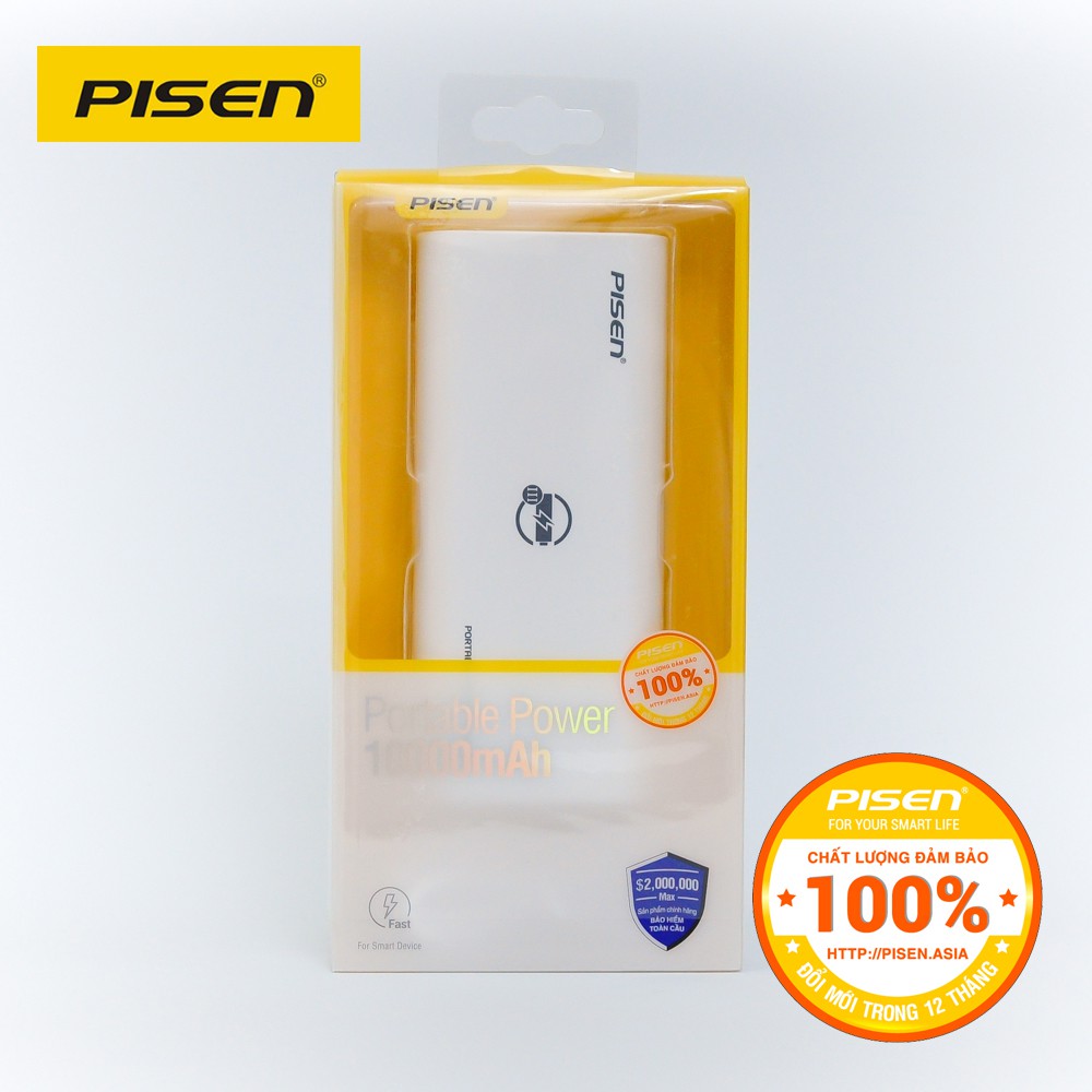 Pin sạc dự phòng Pisen Portable 10000mAh