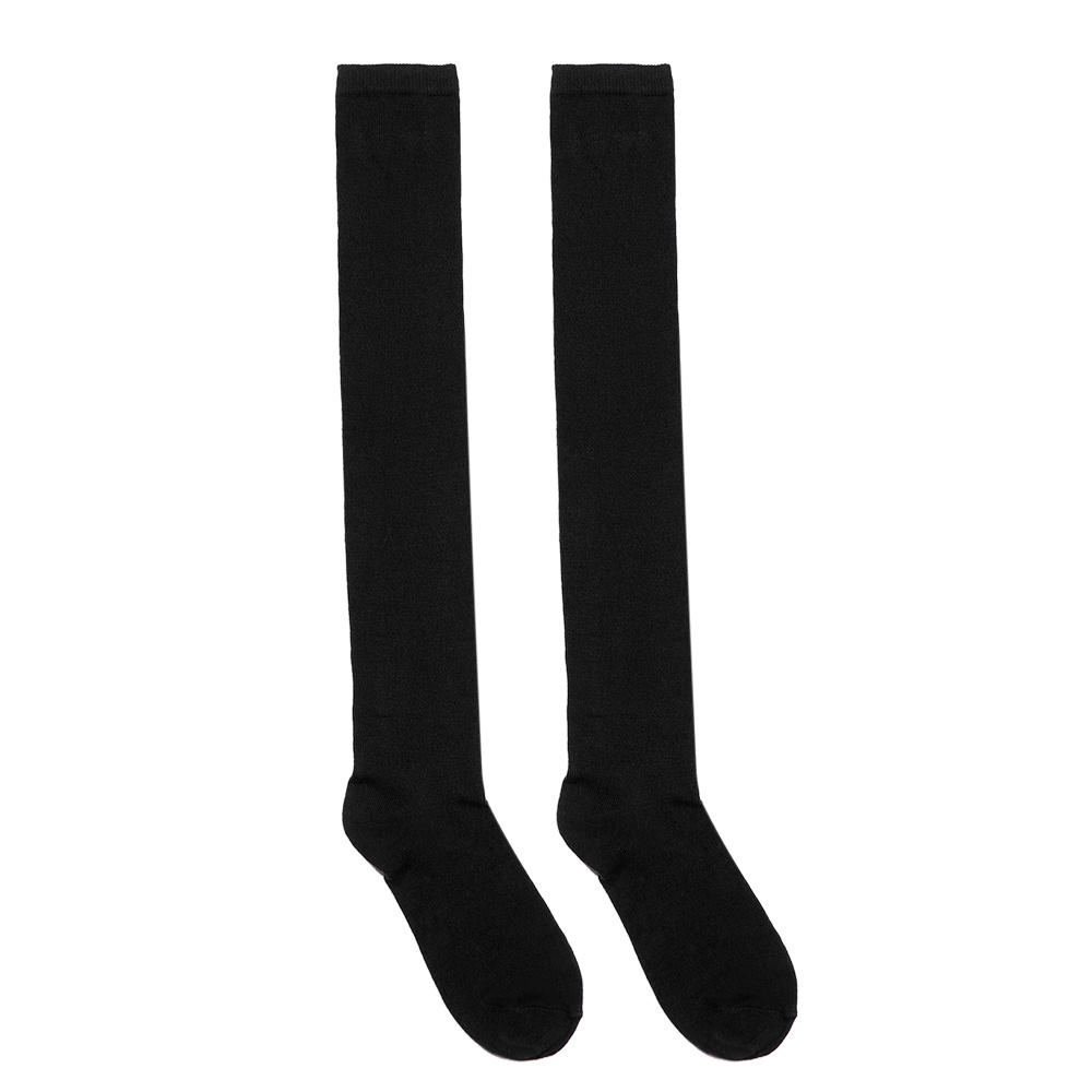 Đôi vớ dài qua gối bằng vải cotton co giãn thời trang sành điệu cho nữ