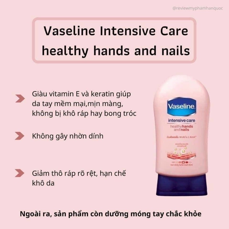 Kem Dưỡng Da Tay Và Móng VASELINE Thái Chính Hãng