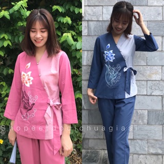 Đồ Đi Chùa # Bà Lai Phối Nơ # Quần Áo Nữ # Đồ Bộ Nữ