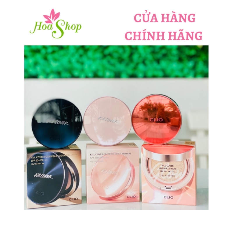 Phấn nước Clio Kill Cover Glow / Ampoule / Founwear/Conceal/Stay Perfect