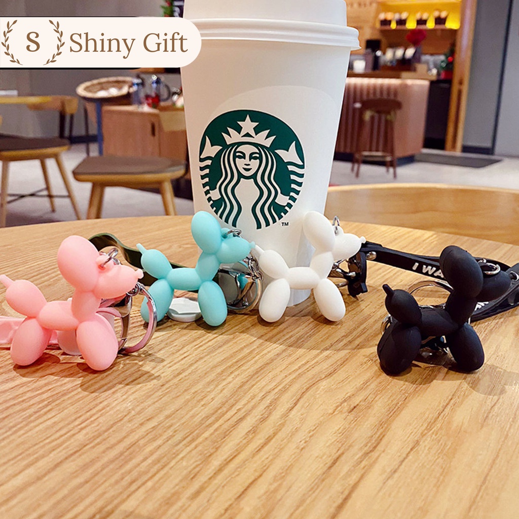 Móc khóa siêu cute hot trend chó bong bóng đủ màu sắc