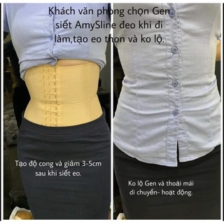 [ Không Hộp ] Đai Nịt Bụng Siết Eo Amy Sline- Siêu Tạo Hốc Eo