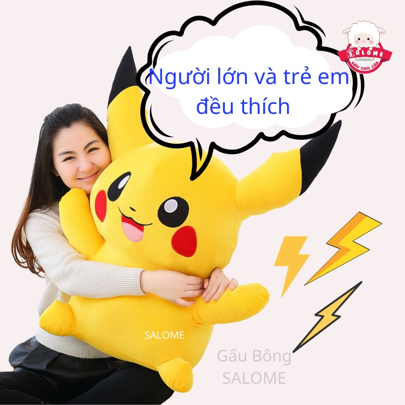 Gấu Bông Pikachu Dễ Thương SALOME Hoạt Hình Pokemon