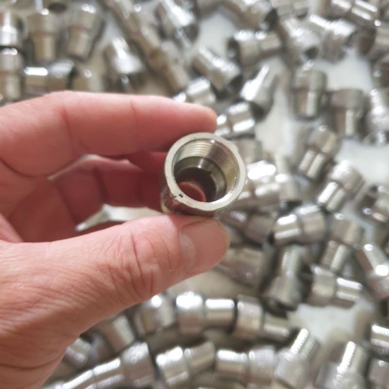 Lơ inox ren 21,lơ đúc hàng xịn chuẩn 304 không rỉ giá 1 lơ