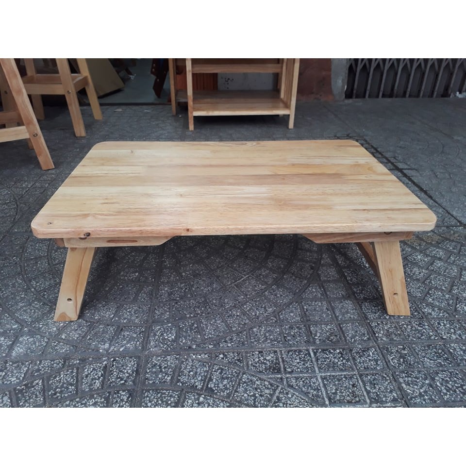 Bàn Gỗ Xếp Gọn, Bàn gỗ gấp mini, bàn học gấp gọn, Bàn gấp mini đa năng gỗ tự nhiên - kích thước 40x60x28 cm - Bàn học