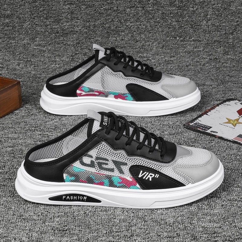 Giày oxford Mùa Hè Mới Hở Gót Không Có Gót Cho Nam