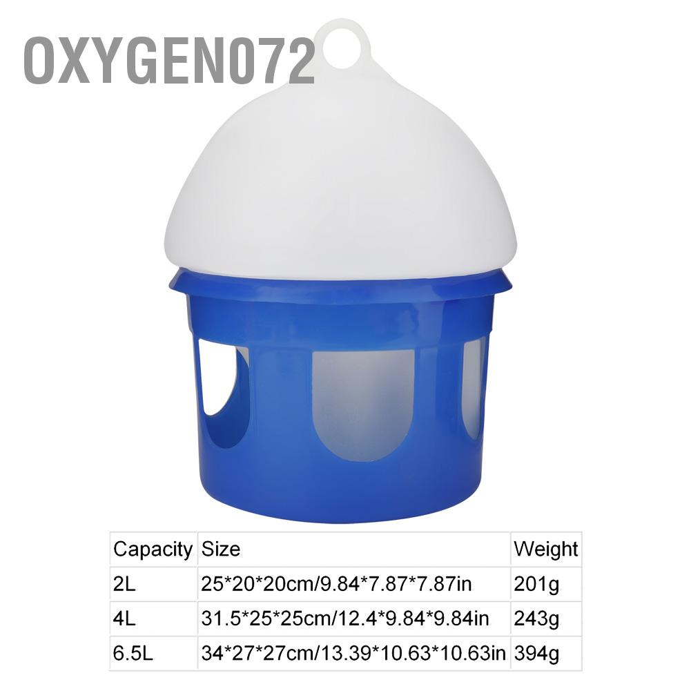 Oxygen072 Large Capacity Automatic Bird Pigeon Feeder Water Dispenser Waterer