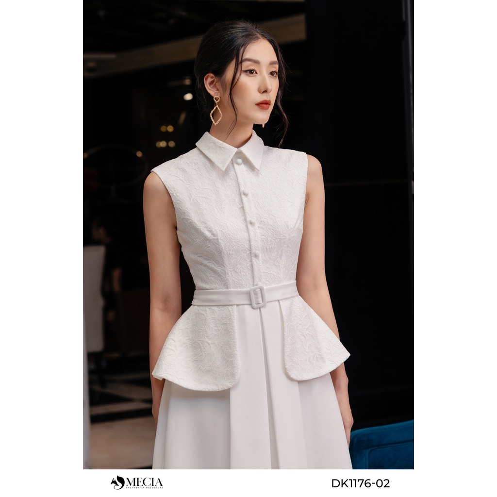 Đầm MECIA DK1176-02 Đầm phủ ren peplum