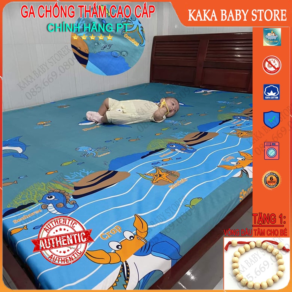 Ga chống thấm cotton cho bé, hàng chính hãng PT, cứu tinh cho mẹ mỗi khi bé tè lau là sạch (chọn mẫu)