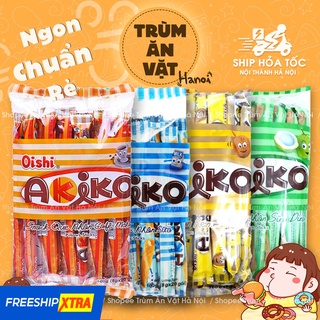 Snack que nhân sữa Oishi Akiko gói 160g đủ vị [Trùm ăn vặt Hà Nội]
