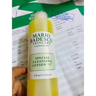 Chiết chai 100ml tone cho da dầu mụn special cleansing lotion c mario badescu
