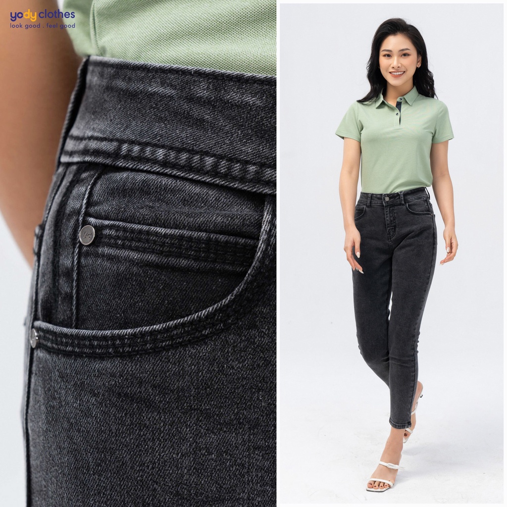 Quần jean nữ YODY skinny diễu túi dáng ôm co giãn thoải mái QJN5056