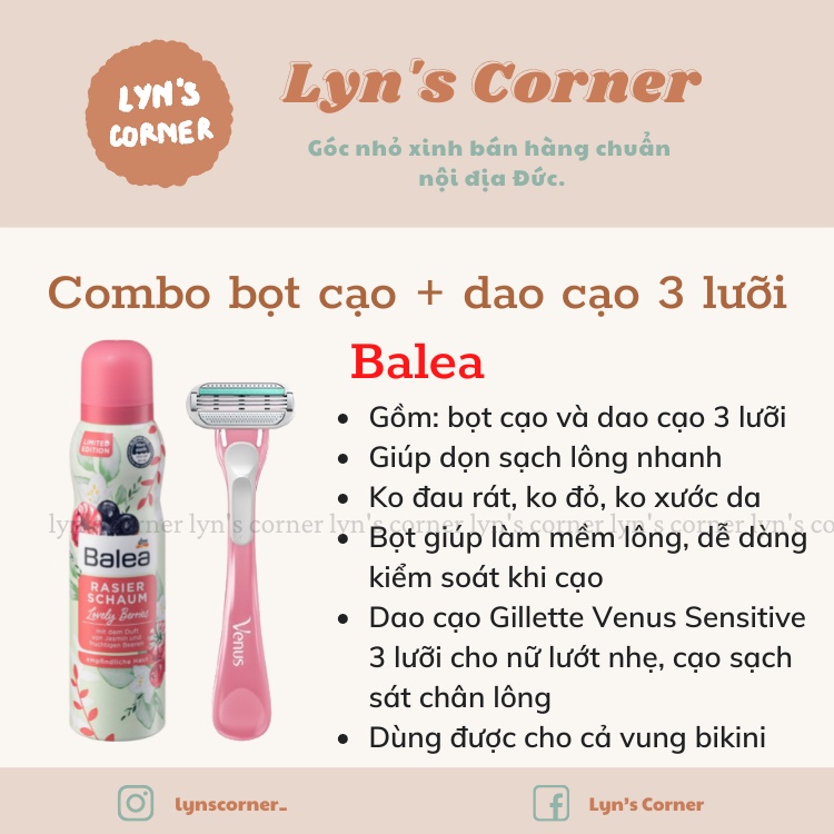 Combo bọt cạo 2 món Balea