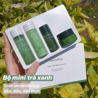 SET INNISFREE MINI TRÀ XANH 4SP
