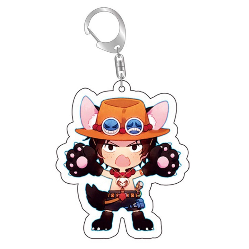 Móc Chìa Khóa Bằng Acrylic Hình Nhân Vật Luffy Zoro Chopper Trong Phim Hoạt Hình One Piece Dành Cho Cặp Đôi
