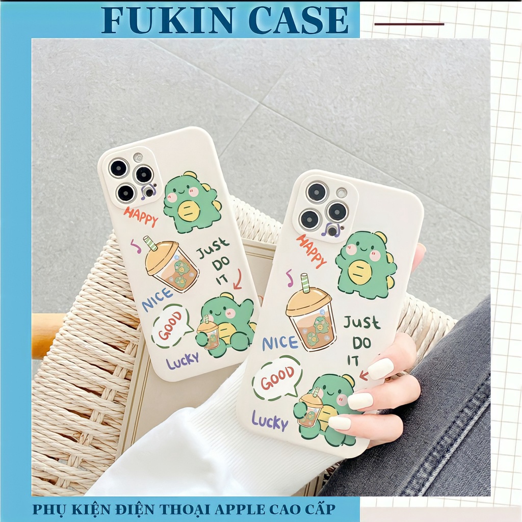 Ốp lưng iphone - Ốp iphone Godzilla Cute cạnh vuông 6/6plus/6s/6splus/7/7plus/8/8plus/x/xs/11/12/pro/max/plus/promax