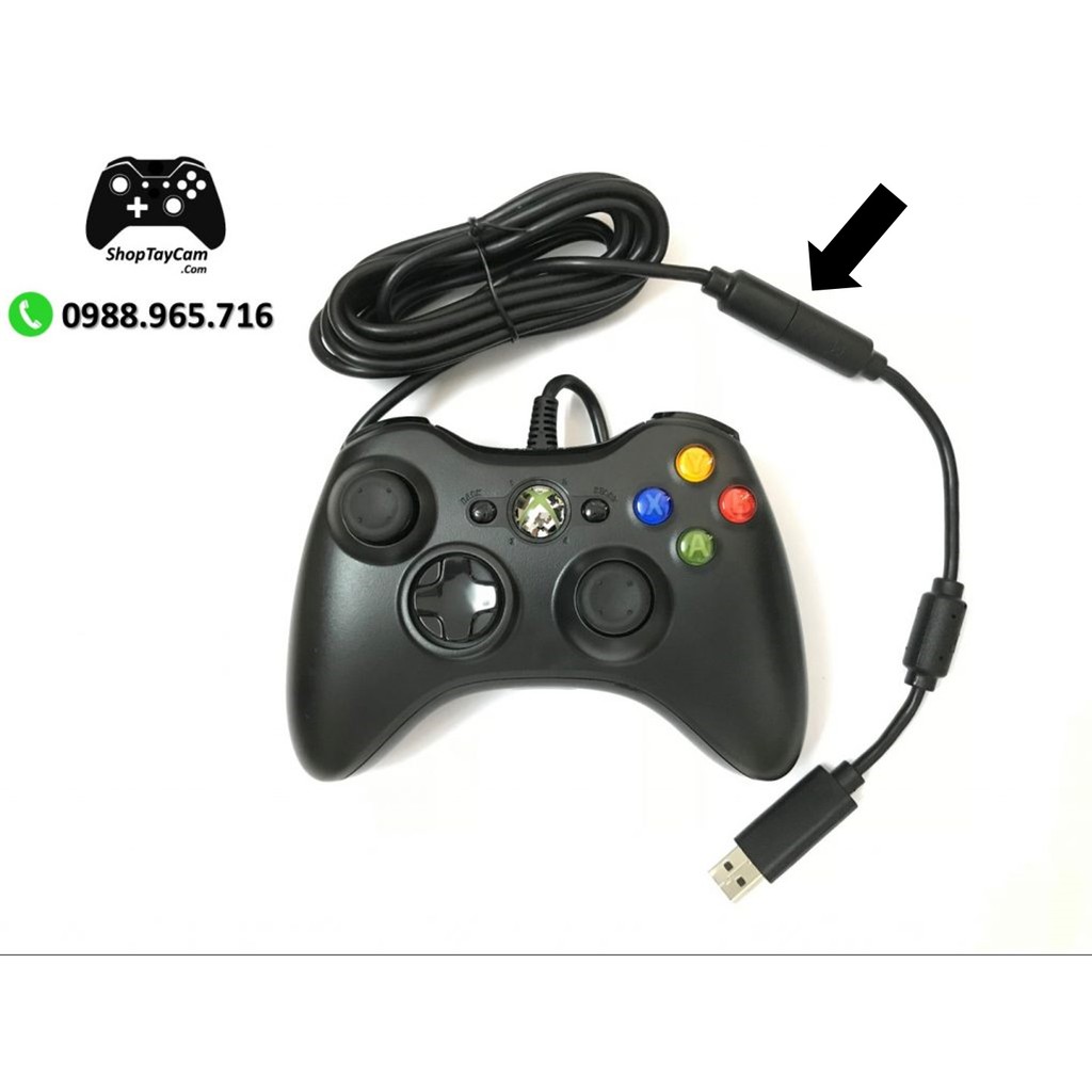 Dây Cáp Chuyển USB Cho Tay Cầm Chơi Game Xbox 360 Có Dây Hàng XỊN | Cáp Chấu Nối Xbox 360 Cho PC Laptop | BigBuy360 - bigbuy360.vn