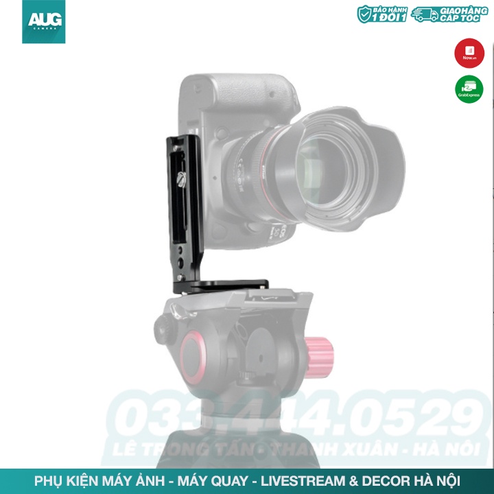 Đế thao tác nhanh- L Plate - Thanh chữ L cho máy ảnh - Hỗ trợ quay dọc video AUG Camera Hà Nội