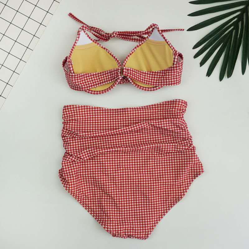 [Bikiniful] Đồ Bơi Tam Giác Cột Dây Lưng Cao Che Phủ Ngực Và Gọng Thép Phong Cách Hàn Quốc Quyến Rũ Cho Nữ