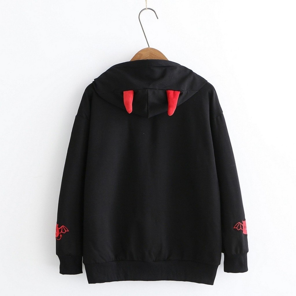 ÁO KHOÁC NỈ HOODIE KN19 in Hình Quỷ Dơi Kute, Form Unisex cho nam và nữ, chất nỉ cao cấp êm ái, co giãn thoải mái | BigBuy360 - bigbuy360.vn