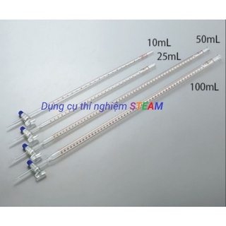 [Trung Quốc] Buret 10, 25, 50ml khóa nhựa hàng chính hãng