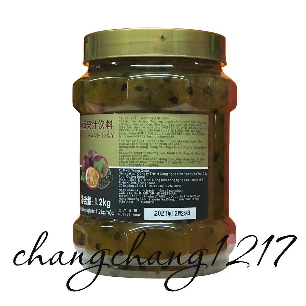 Mứt Fresh Juice Chanh Dây Hủ 1kg2