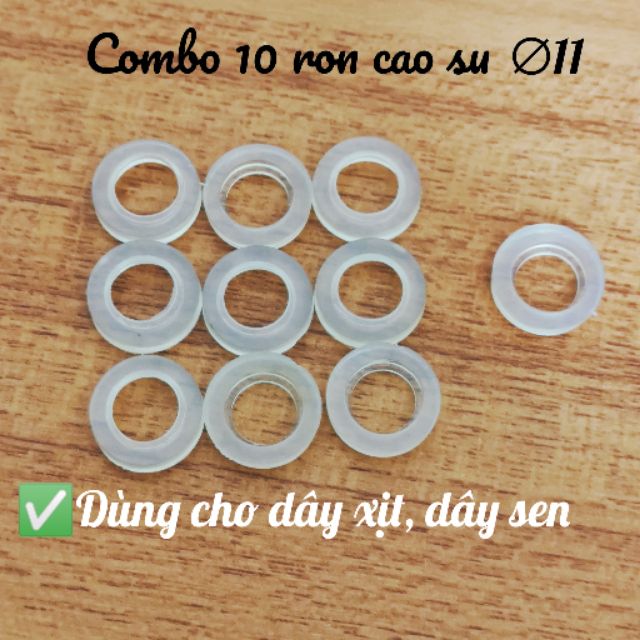 Combo 10 ron cao su dùng cho dây vòi xịt vệ sinh, vòi hoa sen