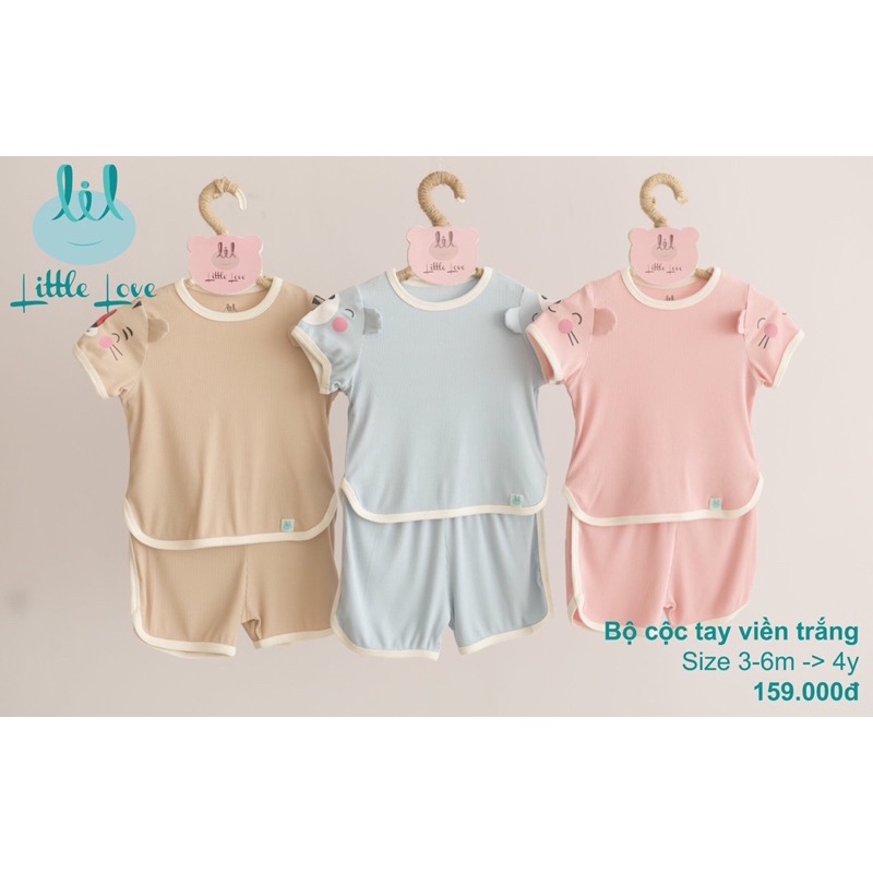 [Littlove]Bộ cộc cài vai 3D cho bé.