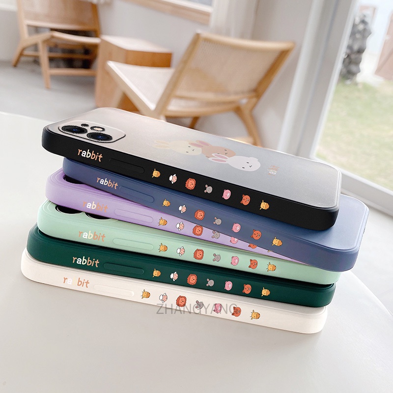 ốp lưng iPhone 11 iPhone 11 pro iPhone 11 pro max Ốp Điện Thoại TPU Silicone Hình Ba Chú Thỏ Đáng Yêu Kèm Dây Đeo Cho iPhone 11 iPhone 11 pro iPhone 11 pro max