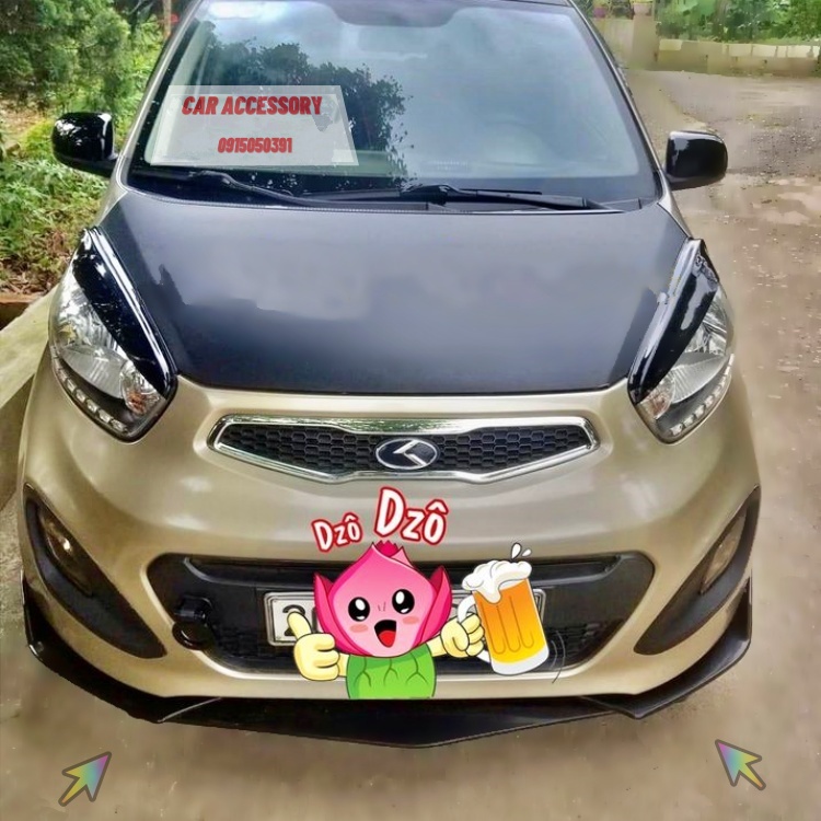 Cản trước lip trước KIA Morning lắp cho tất cả đời xe Morning